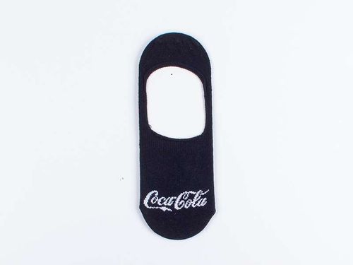 Meia Coca-Cola Sapatilha Cavada Feminina Preto