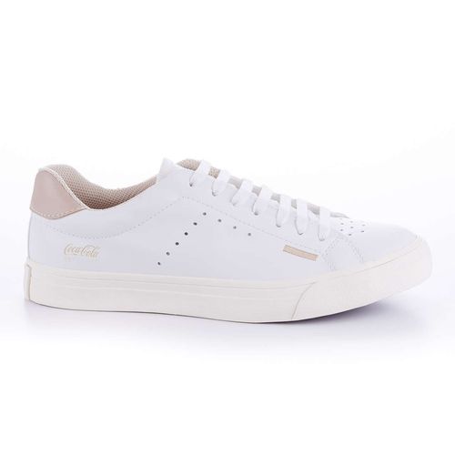 Tênis Coca-Cola Shoes Campus Branco Areia