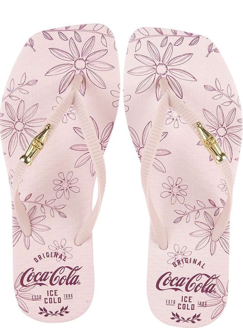 Chinelo Coca-Cola Shoes Varanasi Rosa Claro