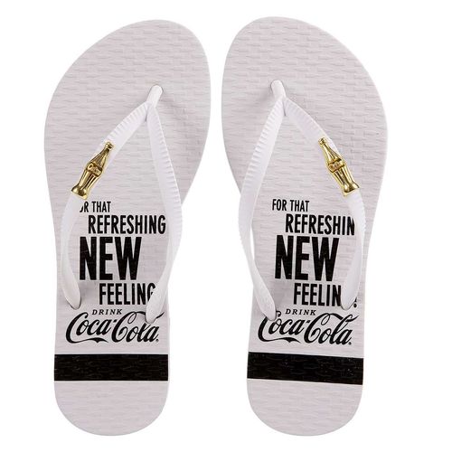 Chinelo Coca-Cola New Refreshing Branco