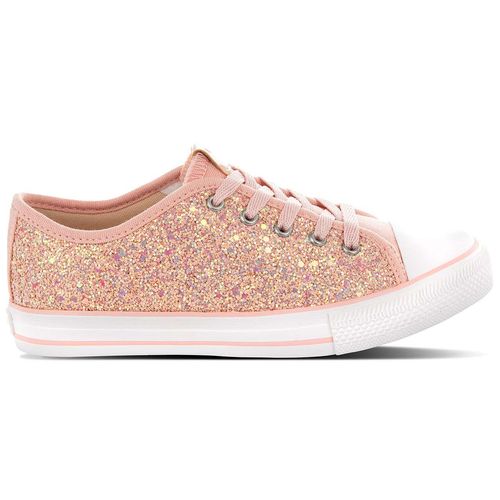 Tênis Infantil Diversão Mini Glitter Nude