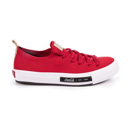 Tênis Coca-Cola Shoes Daytona Sunset Knit Vermelho