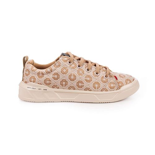 Tênis Coca-Cola Shoes Soho Monogram Areia