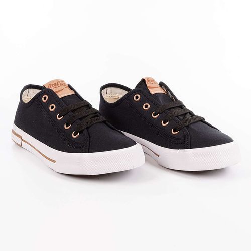Tênis Coca-Cola Shoes Veneza Canvas Preto