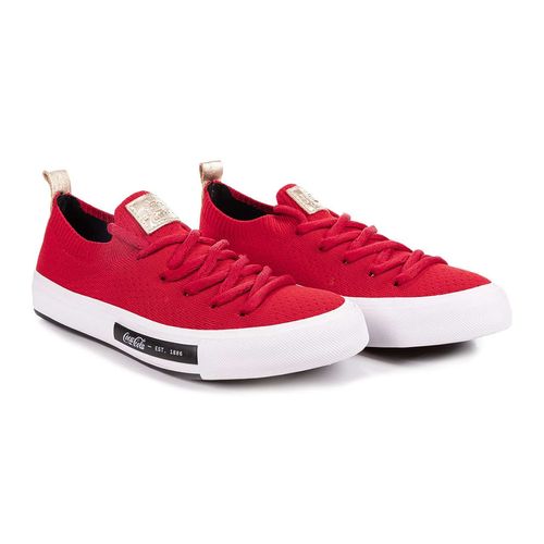 Tênis Coca-Cola Shoes Daytona Sunset Knit Vermelho