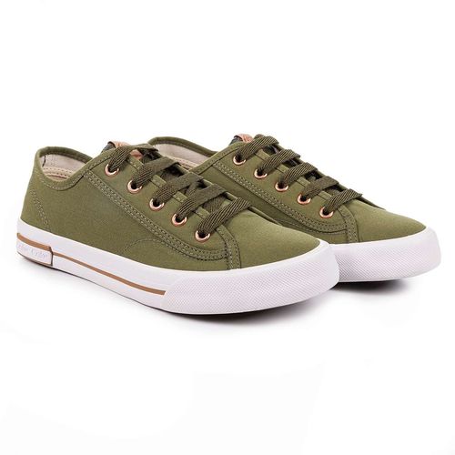 Tênis Coca-Cola Shoes Veneza Canvas Olive