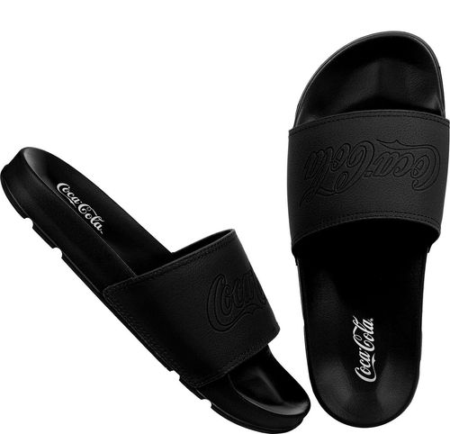 Chinelo Slide Coca-Cola Shoes Groove Preto