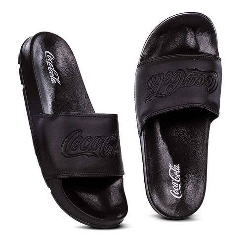 Chinelo Slide Coca-Cola Shoes Groove Preto