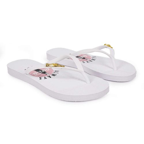 Chinelo Coca-Cola Always Metallic Branco