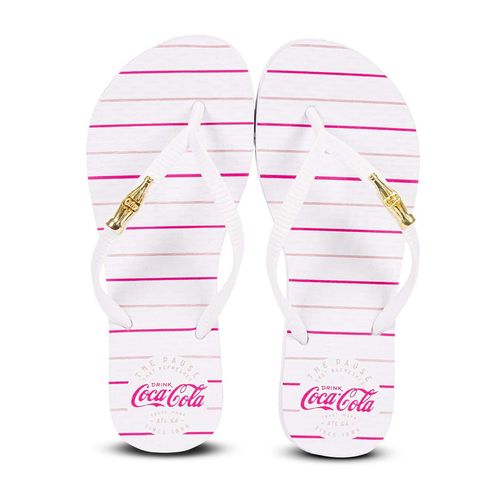 Chinelo Coca-Cola Oita Branco