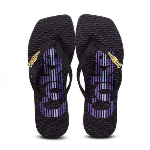 Chinelo Coca-Cola Coke Colorful Preto