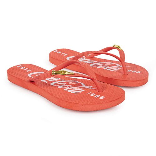 Chinelo Coca-Cola 1886 Feminino Coral