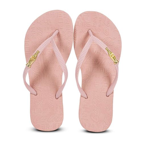 Chinelo Coca-Cola Square Sandal Way Rose Claro