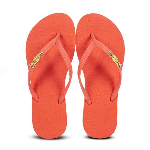 Chinelo Coca-Cola Square Sandal Way Coral