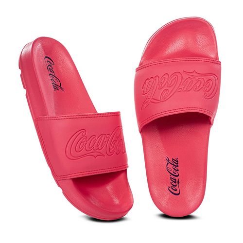 Chinelo Slide Coca-Cola Shoes Groove Goiaba