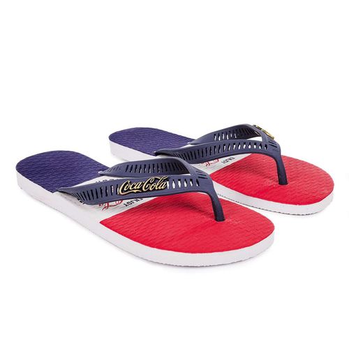 Chinelo Coca-Cola Granby Branco Marinho