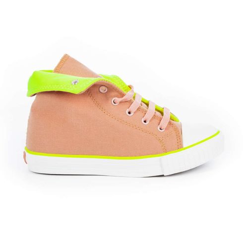 Tênis Infantil Diversão Colored Coral Neon