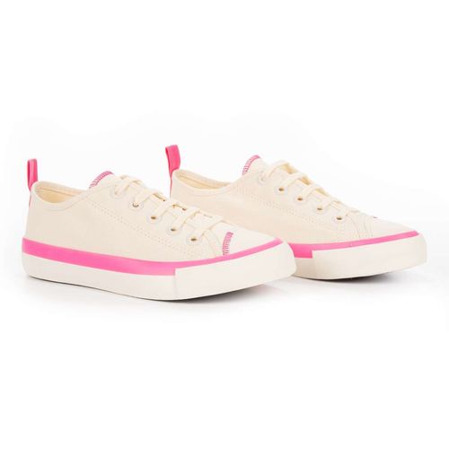 Tênis Street Rafaela Off white Pink