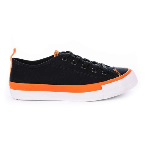 Tênis Street Rafaela Preto Laranja