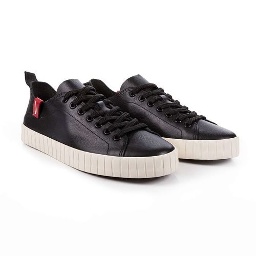 Tênis Coca-Cola Shoes Houston Leather Preto