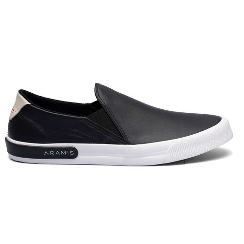 Tênis Aramis Stripe Slip On Preto