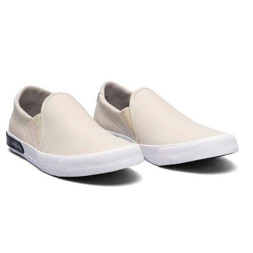 Tênis Aramis Stripe Slip On Off White