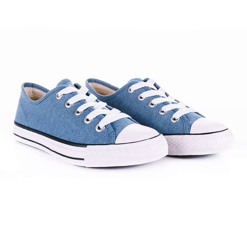 Tenis Street Basic Color Jeans Preto