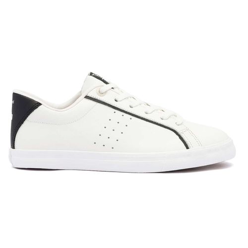 Tenis Masculino Colcci Basic Couro Branco Preto