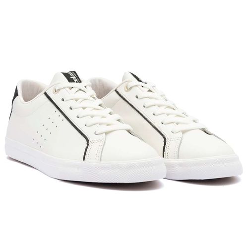 Tenis Masculino Colcci Basic Couro Branco Preto