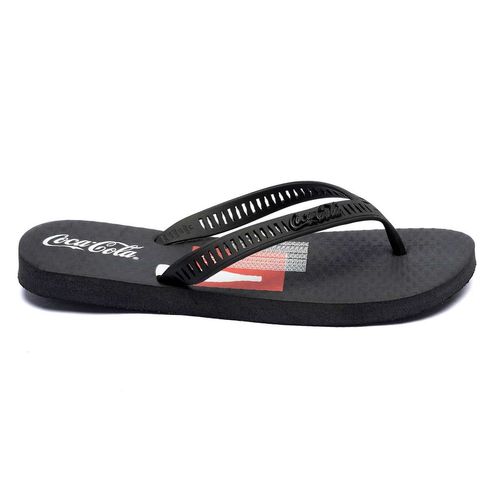 Chinelo Coca-Cola Waterford Preto Preto