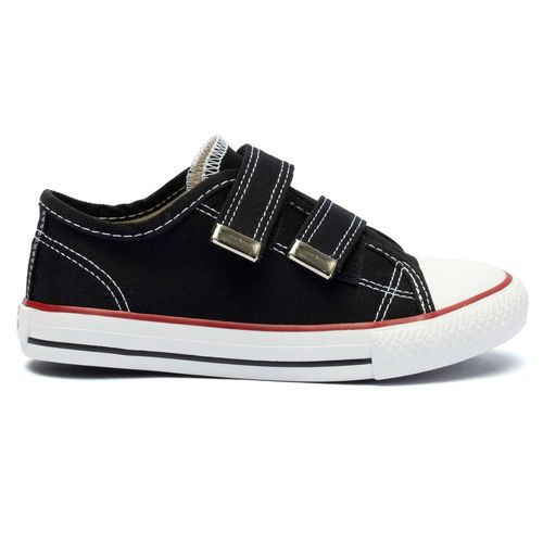 Tênis Infantil Street Canvas Velcro Preto