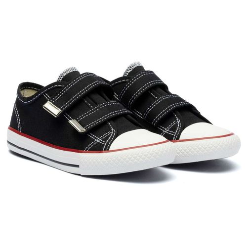 Tênis Infantil Street Canvas Velcro Preto