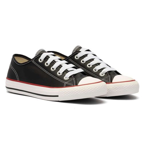 Tênis Street Basket Classic Preto Vermelho
