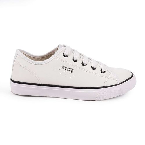 Tênis Coca-Cola Shoes Stream Leather Branco