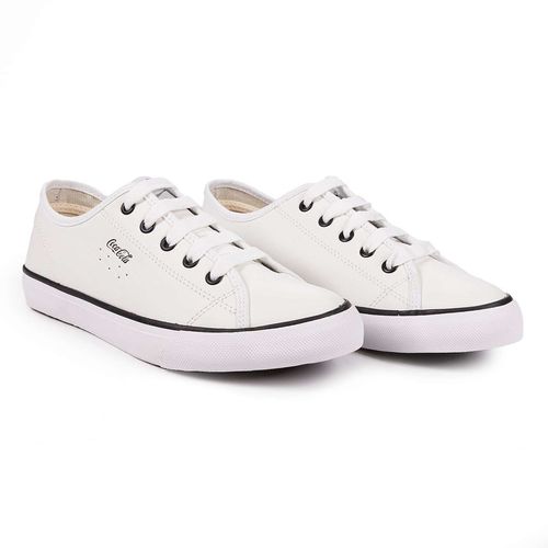 Tênis Coca-Cola Shoes Stream Leather Branco