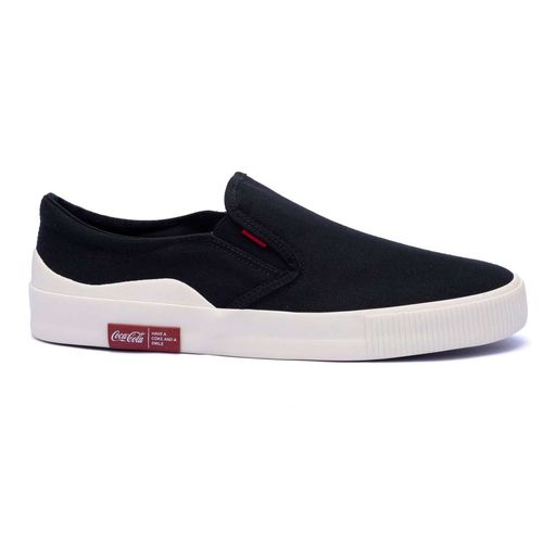 Tênis Coca-Cola Destin Canvas Preto Vermelho