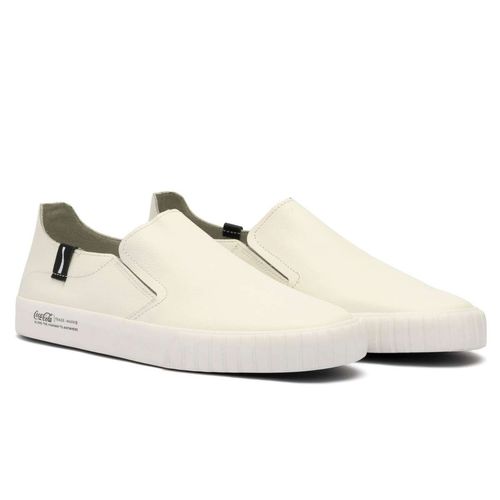 Tênis Coca-Cola Philadelphia Leather Branco Preto
