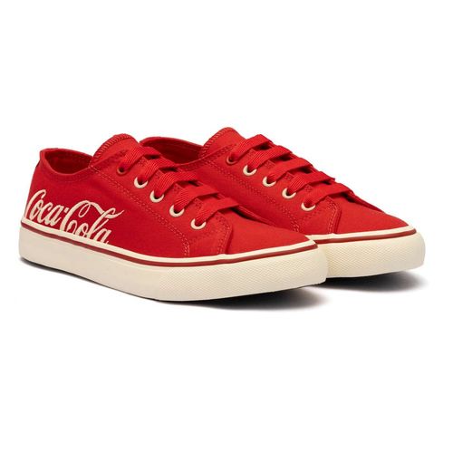 Tênis Coca-Cola Wooster Canvas Vermelho
