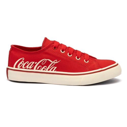 Tênis Coca-Cola Wooster Canvas Vermelho