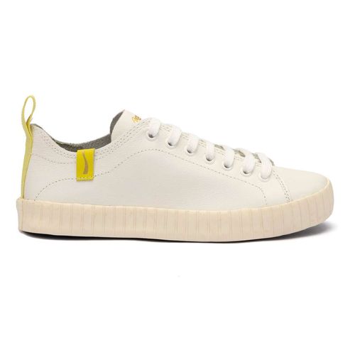 Tênis Coca-Cola Shoes Houston Leather Branco Limão