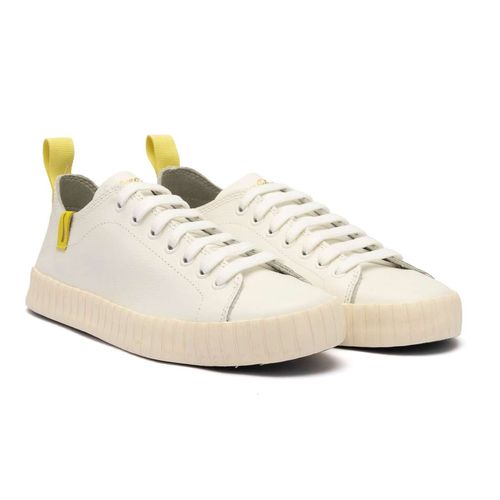 Tênis Coca-Cola Shoes Houston Leather Branco Limão