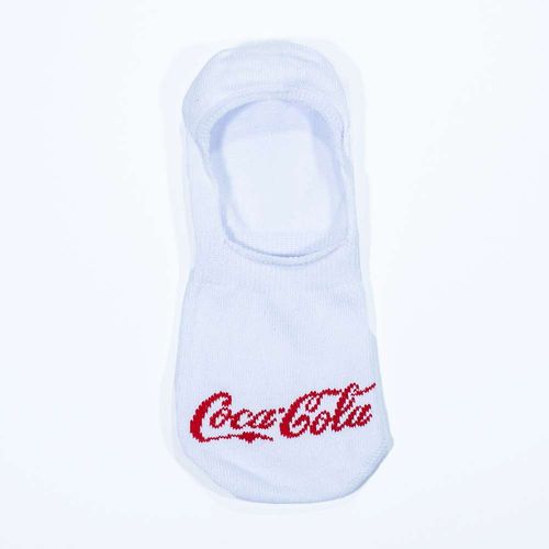 Meia Sapatilha Cavada Coca-Cola Branco