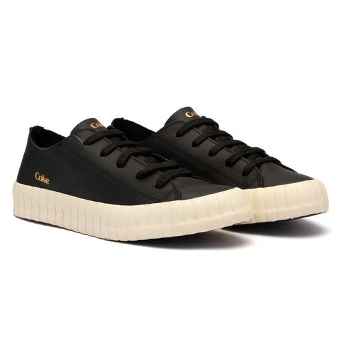 Tênis Coca-Cola Newpoart Leather Preto