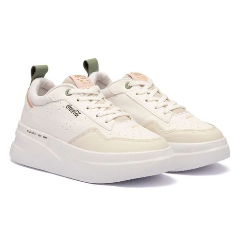 Tênis Coca-Cola Space Branco Multicolor