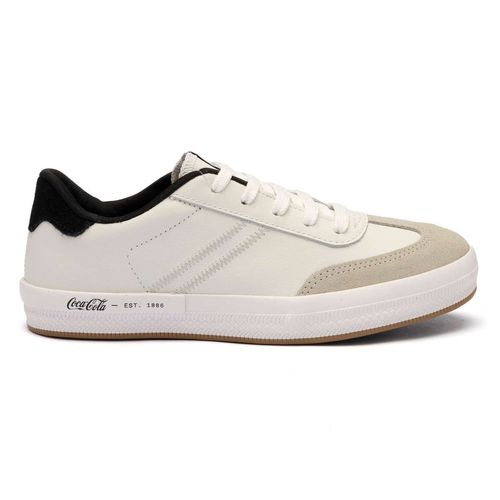 Tênis Coca-Cola Mirage Suede Branco