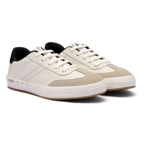 Tênis Coca-Cola Mirage Suede Branco