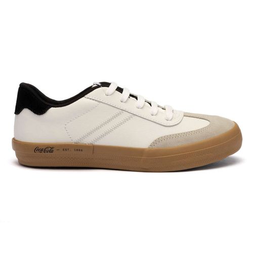 Tênis Coca-Cola Mirage Suede Branco Natural