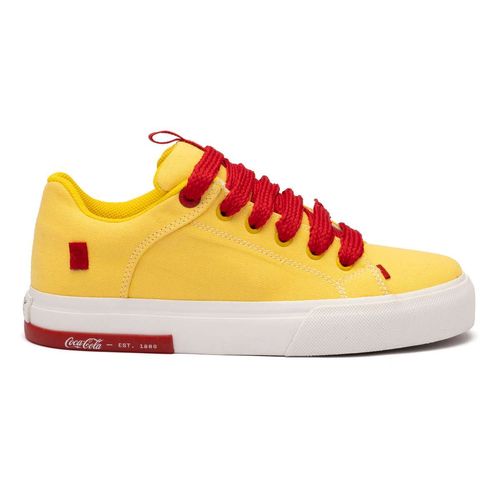 Tênis Coca-Cola Daytona Bold Amarelo Vermelh