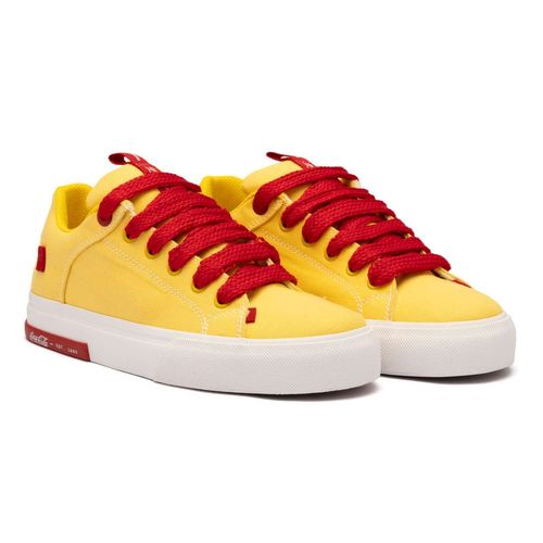Tênis Coca-Cola Daytona Bold Amarelo Vermelh