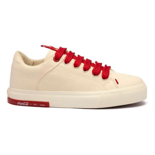 Tênis Coca-Cola Daytona Bold Off White Verme